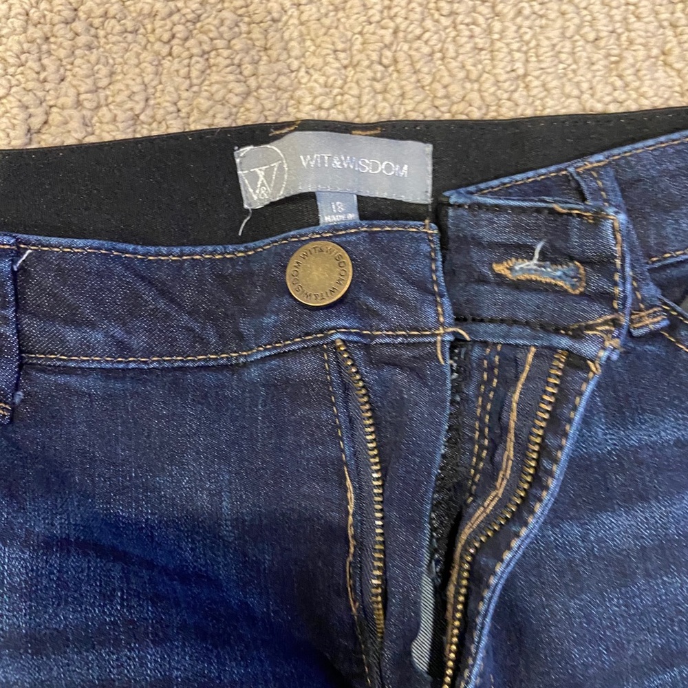 Wit & Wisdom Dark Blue Skinny Jeans - Picture 2 of 3
